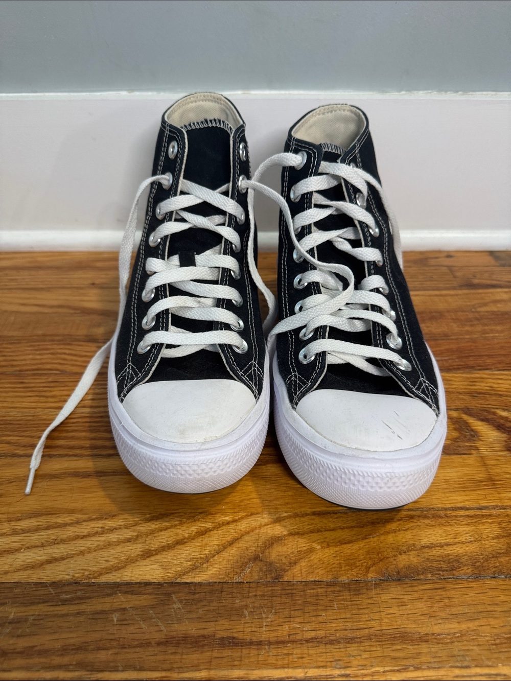 Converse Black and White High-Top Sneakers